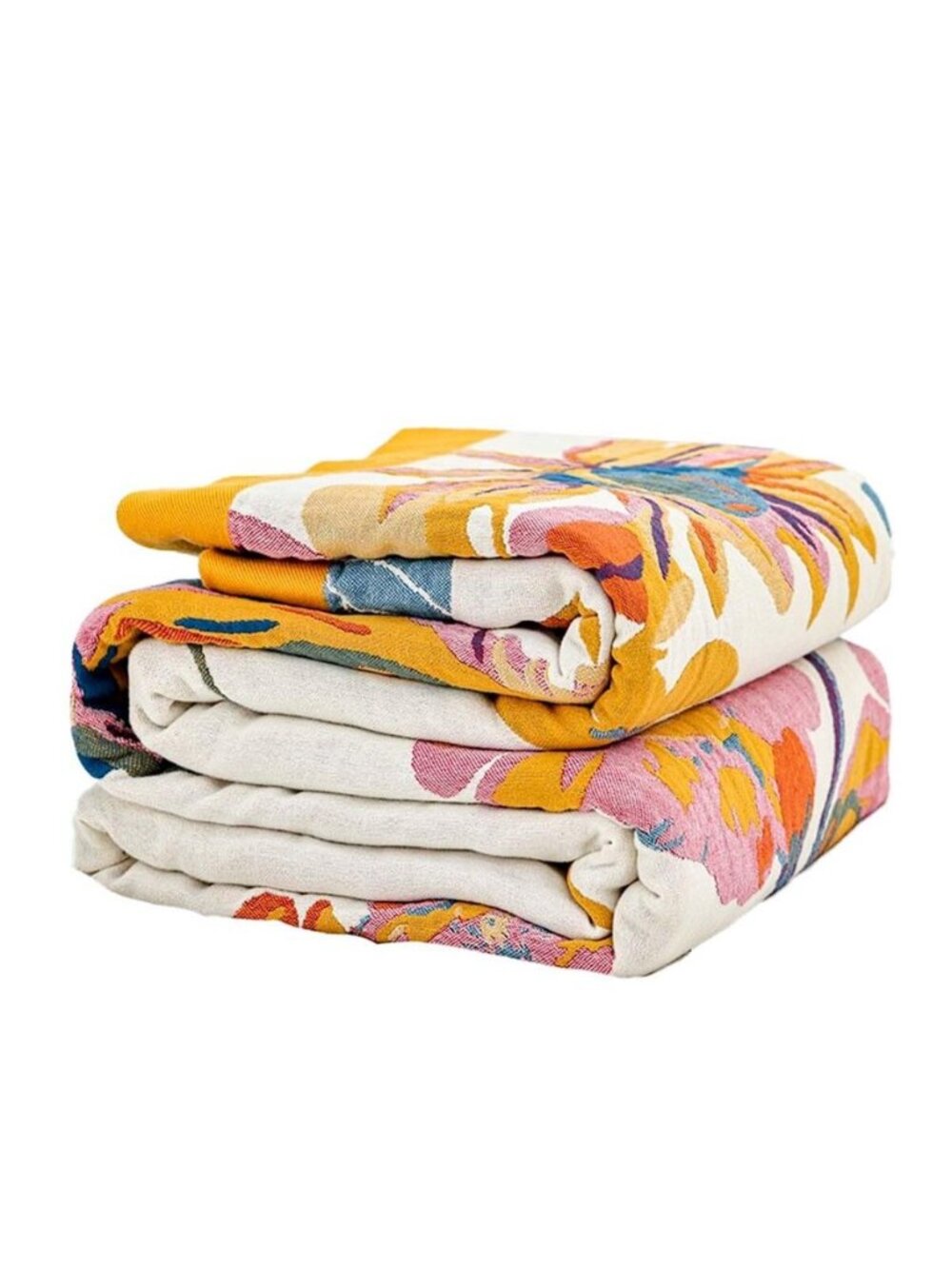 Boho Throw Blanket, 100% Cotton Ultra Soft Luxury Throw Rustic Quilt, 50"x60"